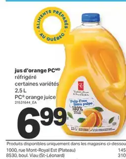 L'Intermarché JUS D'ORANGE PC RÉFRIGÉRÉ, 2,5 L offer