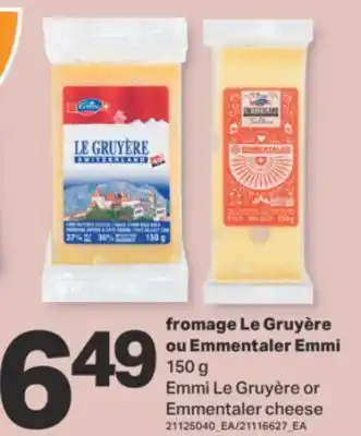L'Intermarché FROMAGE LE GRUYÈRE OU EMMENTALER , 150 g offer