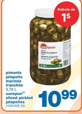 Wholesale Club PIMENTS JALAPEÑO MARINÉS TRANCHÉS, 3,78 L offer