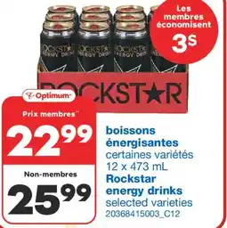 Wholesale Club BOISSONS ÉNERGISANTES, 12 x 473 mL offer