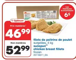 Wholesale Club FILETS DE POITRINE DE POULET, 4 KG offer