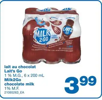 Wholesale Club LAIT AU CHOCOLAT, 6 x 200 mL offer