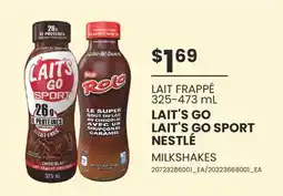 Wholesale Club LAIT FRAPPÉ, 325-473 mL offer