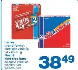 Wholesale Club BARRES GRAND FORMAT, 24 X 63-86 G offer