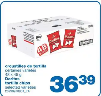 Wholesale Club CROUSTILLES DE TORTILLA, 48 x 45 g offer