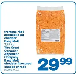 Wholesale Club FROMAGE RÂPÉ AROMATISÉ AU CHEDDAR EASY MELT, 2,27 kg offer