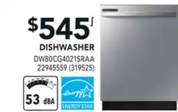 Réno Dépôt Samsung DISHWASHER offer