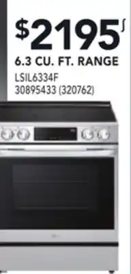 Réno Dépôt LG 6.3 CU. FT. RANGE offer