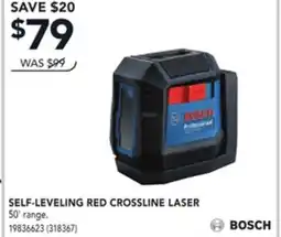 Réno Dépôt BOSCH SELF-LEVELING RED CROSSLINE LASER offer
