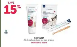 Mondou ANIMORA All dental products for cats or dogs offer