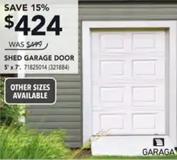 Réno Dépôt SHED GARAGE DOOR offer