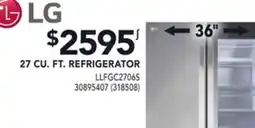 Réno Dépôt LG 27 CU. FT. REFRIGERATOR offer