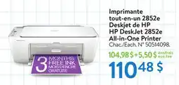 Walmart HP DeskJet 2852e All-in-One Printer offer