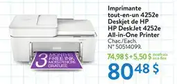 Walmart HP DeskJet 4252e All-in-One Printer offer