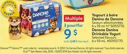 Walmart Danone Danino Drinkable Yogurt offer