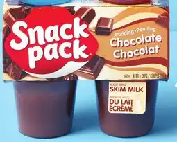 Walmart Snack Pack Pudding 4-Pack offer