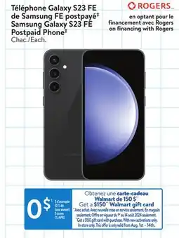 Walmart Samsung Galaxy S23 FE Postpaid Phone‡ offer