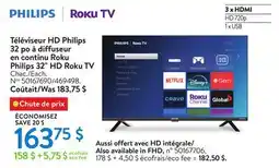Walmart Philips 32 HD Roku TV offer