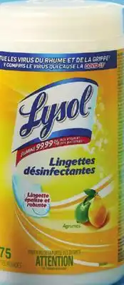 Walmart Lysol Wipes 75s - 80s or Disinfectant Spray 350 g offer