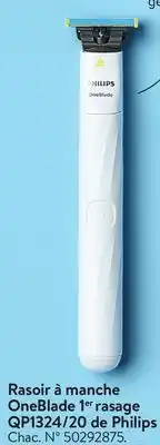 Walmart Phillips OneBlade 1st Shave QP1324/20 Handle Shaver offer