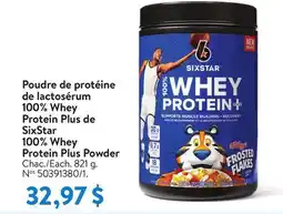 Walmart SixStar 100% Whey Protein Plus Powder offer