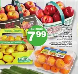 IGA Apricots, Yellow Plums, Nectarines or Peaches offer
