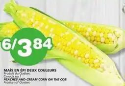 IGA PEACHES AND CREAM CORN ON THE COB offer