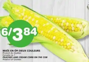 IGA PEACHES AND CREAM CORN ON THE COB offer