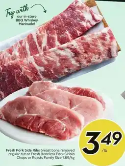 Sobeys Fresh Pork Side Ribs offer