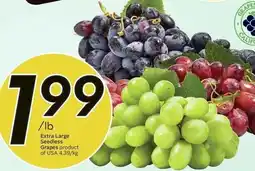 Sobeys Extra Large Seedless Grapes offer
