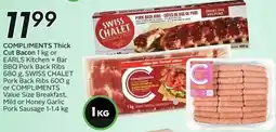 Sobeys COMPLIMENTS Thick Cut Bacon 1 kg offer