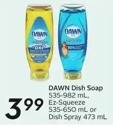 Sobeys DAWN Dish Soap offer