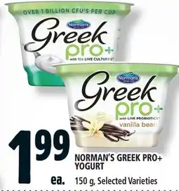 Metro Norman's Greek Pro+Yogurt offer
