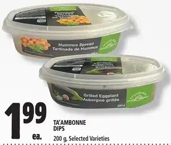 Metro TA'AMBONNE DIPS offer