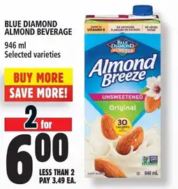 Metro BLUE DIAMOND ALMOND BEVERAGE offer