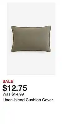 H&M Linen-blend Cushion Cover offer