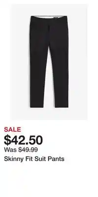H&M Skinny Fit Suit Pants offer