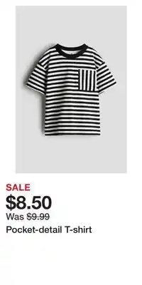 H&M Pocket-detail T-shirt offer