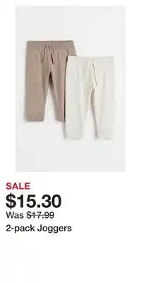 H&M 2-pack Joggers offer