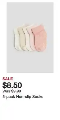 H&M 5-pack Non-slip Socks offer