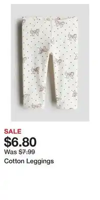 H&M Cotton Leggings offer
