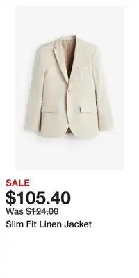 H&M Slim Fit Linen Jacket offer