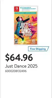 Walmart Just Dance 2025 offer