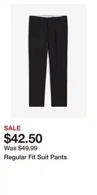 H&M Regular Fit Suit Pants offer