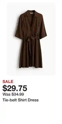 H&M Tie-belt Shirt Dress offer