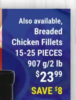 M & M Food Market Breaded Chicken Fillets offer