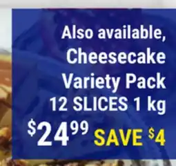 M & M Food Market Cheesecake Variety Pack offer