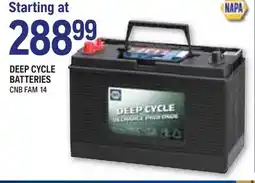 NAPA Auto Parts NAPA DEEP CYCLE BATTERIES offer