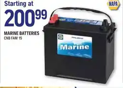 NAPA Auto Parts MARINE BATTERIES offer