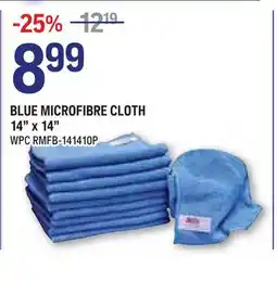 BLUE MICROFIBRE CLOTH 14 x 14